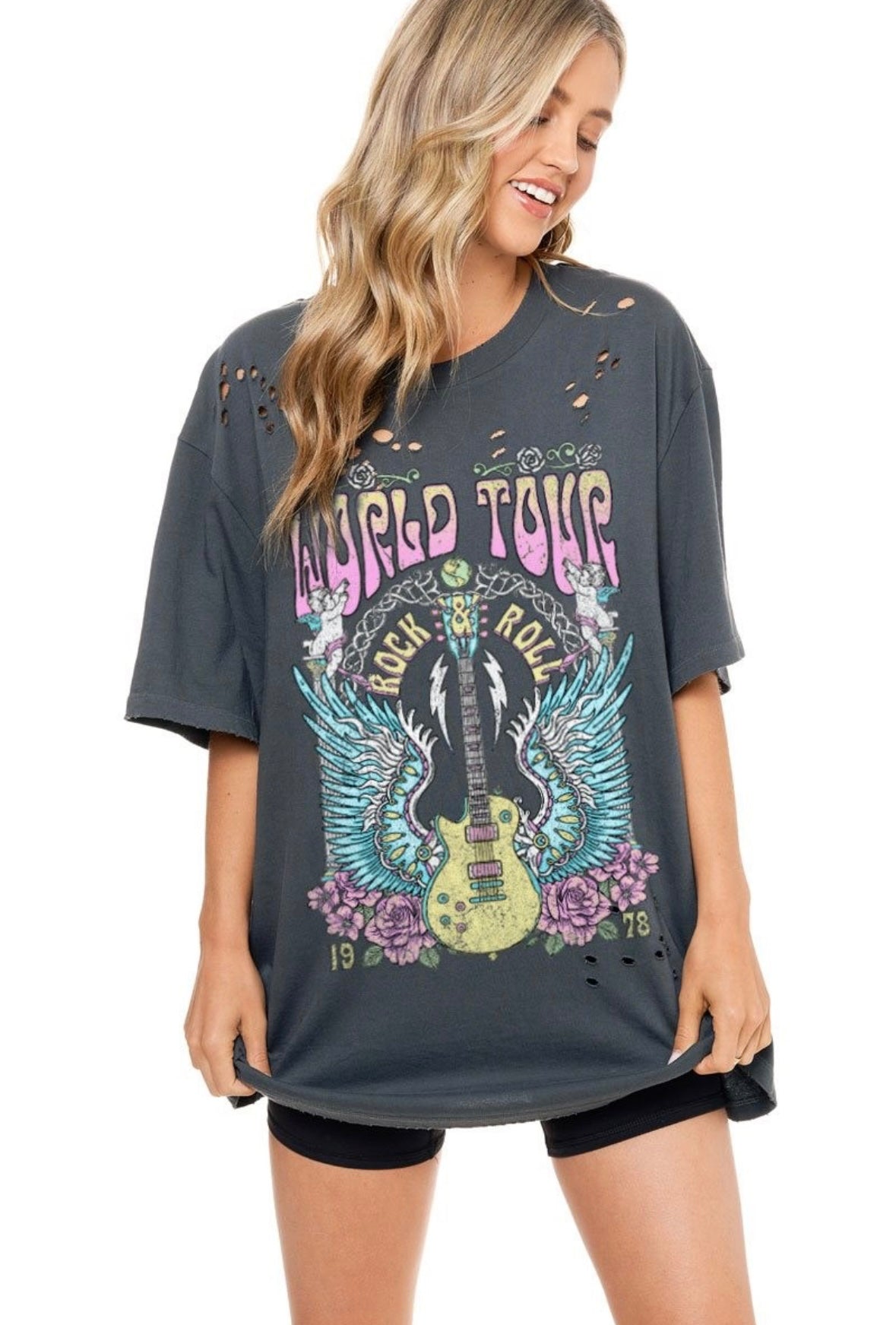 WORLD TOUR VINTAGE OVERSIZED TEE