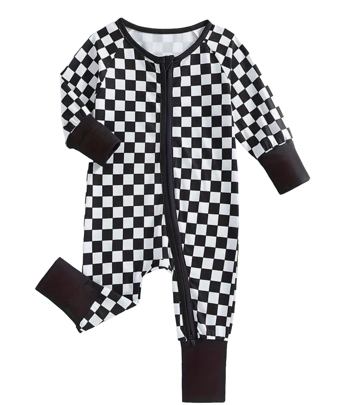 CHECKMATE ONESIE BLACK