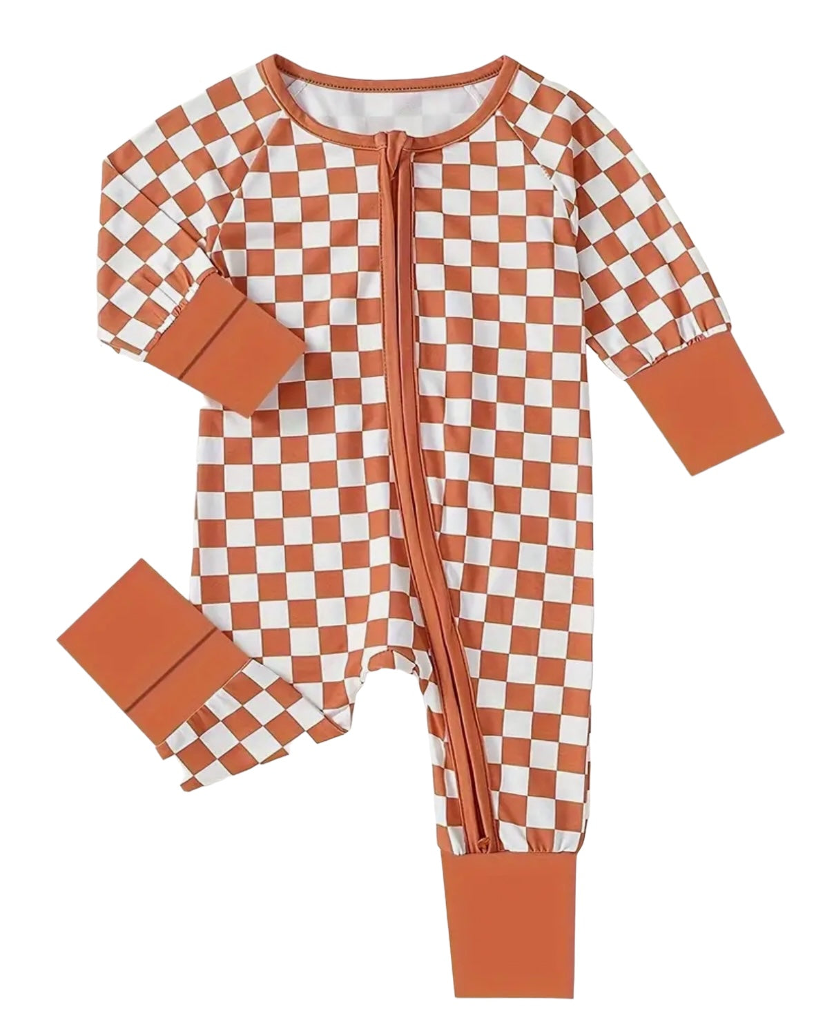 CHECKMATE ONESIE ORANGE